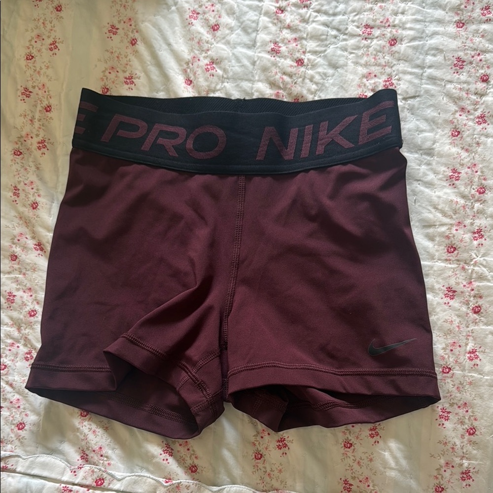 3/$15 Nike Pro Maroon Athletic Shorts